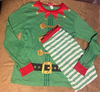 Wondershop Elf Pajama Christmas Size Medium