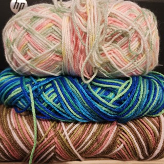 Lot of 3 - Varigated Yarns - total weight is 9 ozs