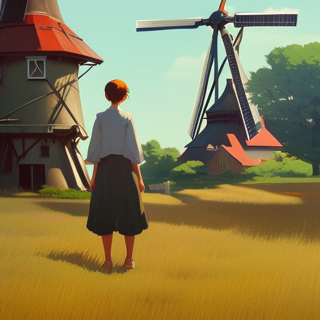 Listia Digital Collectible: Admiring the Windmill