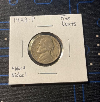 1943-P Jefferson War Nickel