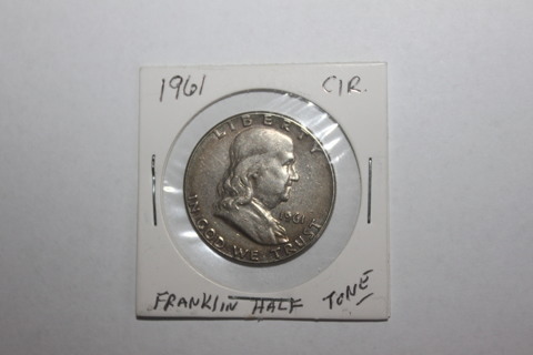 1961 FRANKLIN HALF DOLLAR (TONE)