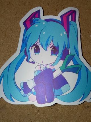 Anime big adorable New nice vinyl sticker no refunds regular mail only Very nice quality!