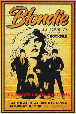 BLONDIE POSTCARD SIZE CLASSIC ROCK POSTER