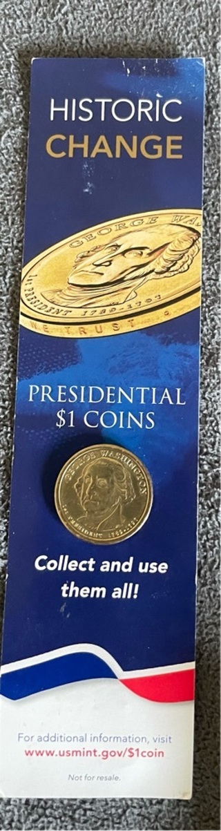 Us Mint Presidential Coin Bookmark  $1.00 Coin Program 