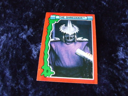 1991 Teenage Mutant Ninja Turtles Shredder Topps Card #8