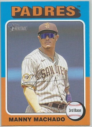 2024 Topps Heritage Card-Manny Machado