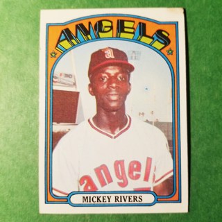 1972 - TOPPS BASEBALL CARD NO. 272 - MICKEY RIVERS - ANGELS