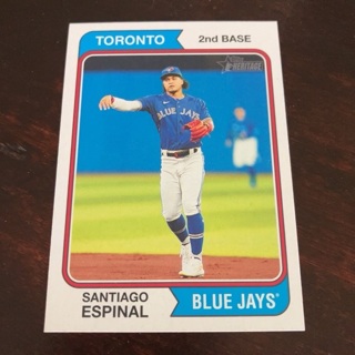 2023 Topps Heritage - [Base] #284 Santiago Espinal