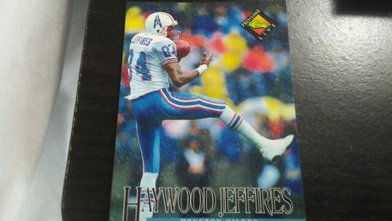 1994 CLASSIC PRO LINE LIVE HAYWOOD JEFFIRES HOUSTON OILERS FOOTBALL CARD# 193