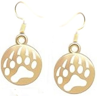 GP Enamel Wolf-Dog Footprint Earrings Style 4 #1 (PLEASE READ DESCRIPTION) 