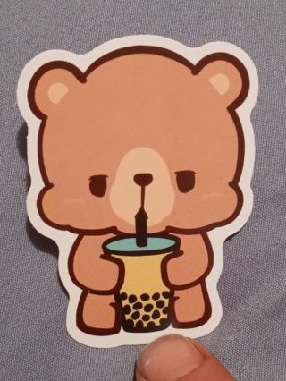 Bear New Cute vinyl sticker no refunds regular mail only Very nice quality!