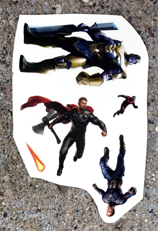 THE AVENGERS LARGE WALL DECALS  STYLE 1