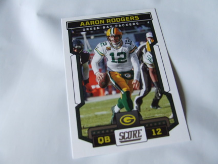 2023 Aaron Rodgers Green Bay Packers ROOKIE Panini Score Card #89