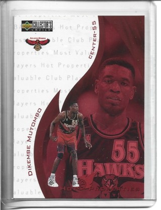 997 Upper Deck Dikembe MKutombo NBA Basketball Card