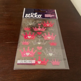 Sticko dimensional crown stickers