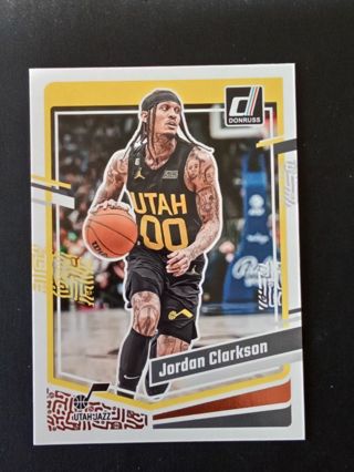 Two Utah Jazz Clarkson & Malone Basketball Cards