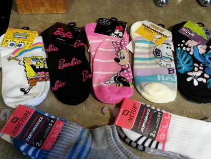 9 new pair womens socks