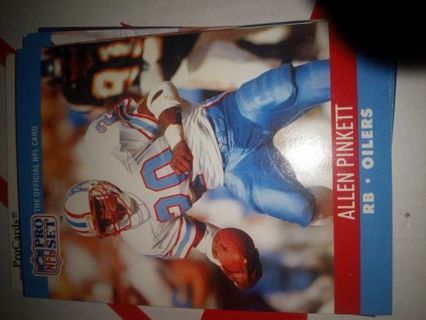 Allen Pickett 1990 Pro Set Houston Oilers