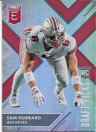 2018 ELITE DRAFT PICKS SAM HUBBARD HOLO ROOKIE CARD