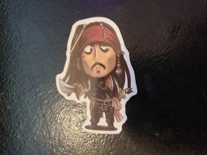 Disney Pirates of the Caribbean "Captain Jack Sparrow" Johnny Depp Sticker