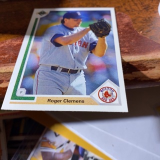 1991 upper deck Roger Clemens baseball card 