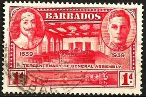 1939 Barbados 300th Anniversary of their Gemeral Assembly