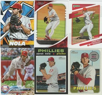 Fantastic Set of 6 Aaron Nola Philadelphia Phillies Free Agent!