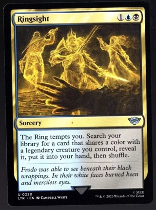 Ringsight 0220 Uncommon Non Foil Lord of the Rings MTG Near Mint