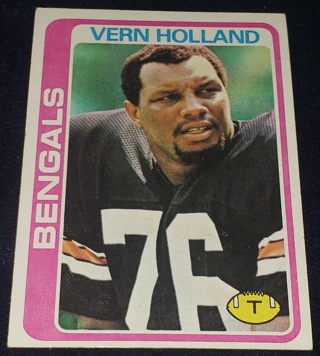 ♨️♨️ 1978 Topps Vern Holland Football card # 474 Cincinnati Bengals  ♨️♨️