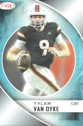 Sage 2023 NFL Collectible Football Card #5 Tyler Van Dyke