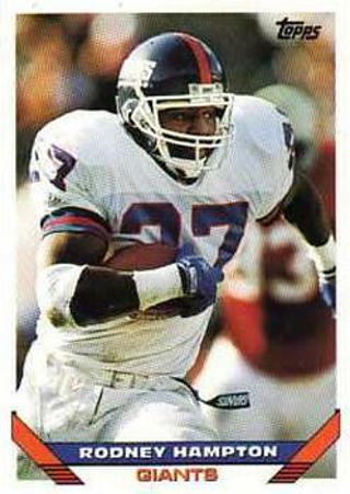 Rodney Hampton 1993 Topps New York Giants