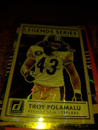 Two card lot football  Troy Polamalu and Hines Ward Steelers