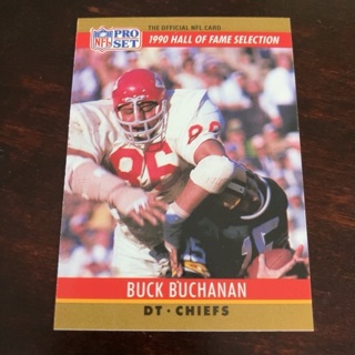 1990 Pro Set - [Base] #23 Hall of Fame Selection - Buck Buchanan