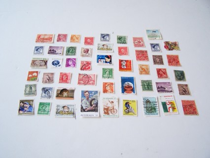 Australia Postage Stamps Set of 50 Used/Cancelled