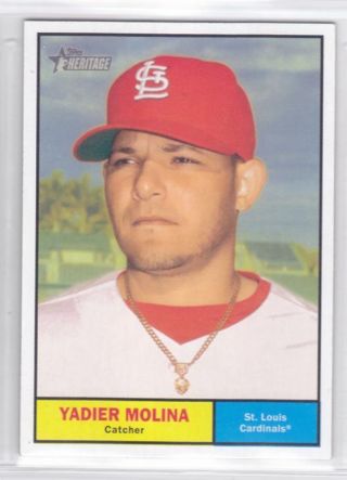 Yadier Molina 2010 Topps Heritage St. Louis Cardinals