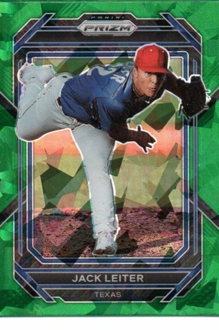 2023 Panini Prizm Jack Leiter Green Ice