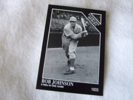 1992 Rob Johnson Philadelphia A's Athletics Conlon Collection Card #547