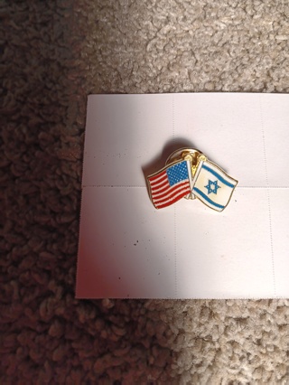 Lapel Pin America/Israel 