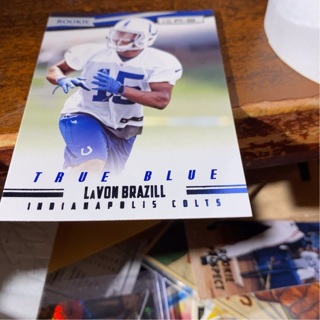 2012 panini rookies stars true blue Lavon brazill rookie rookie football card 