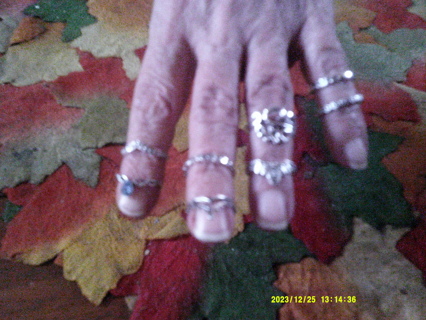 8 pinkie rings