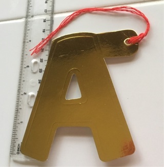 U.S. Only/ 1 random letter A cutout 