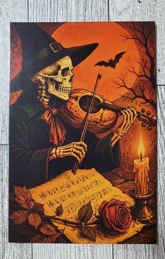 FREE: Skull/Halloween Postcard