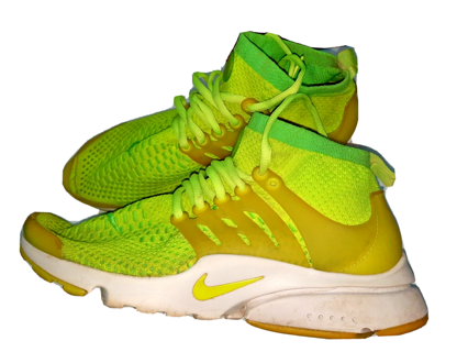 Nike Air Presto Volt White Neon Running Shoes 878068-700 Men Size 8 