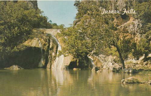 Vintage Unused Postcard: L: Turner Falls, Davis, OK