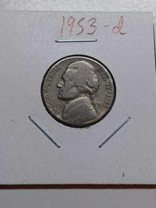 1953-D Jefferson Nickel! 23