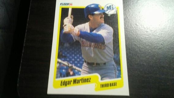 1990 FLEER EDGAR MARTINEZ SEATTLE MARINERS BASEBALL CARD# 520