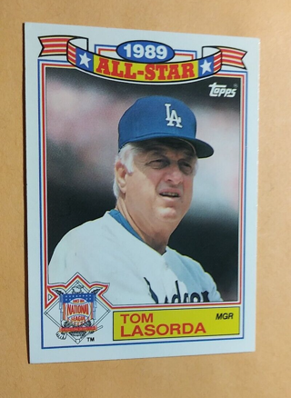 1989 Topps All-Star Baseball Card Tom Lasorda