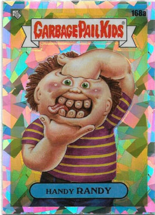 2022 TOPPS GARBAGE PAIL KIDS HANDY RANDY ATOMIC REFRACTOR CARD