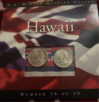 Coins of America - State Quarter - Set of 2 P-D Mints Sealed - hawaii