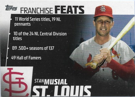  2019 Topps Franchise Feats #FF27 Stan Musial St. Louis Cardinals